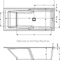 Акриловая ванна Riho Still Shower 180x80 Plug & Play B103012005 левая, белая глянцевая