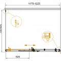 Душевой уголок Cezares Stylus-Soft 120x80см STYLUS-SOFT-AH-1-120/80-C-Cr хром, стекло прозрачное