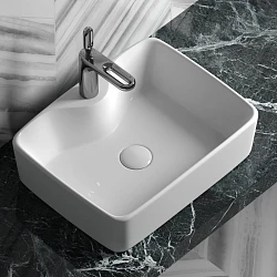 Раковина накладная Ceramica Nova Element CN6033 белая глянцевая