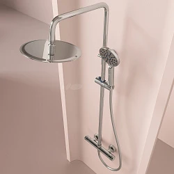 Душевая стойка Sancos Kanedo SC7200CH с термостатом, хром