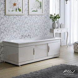 Экран Alavann Monaco 150см раздвижной МДФ 449606 белый