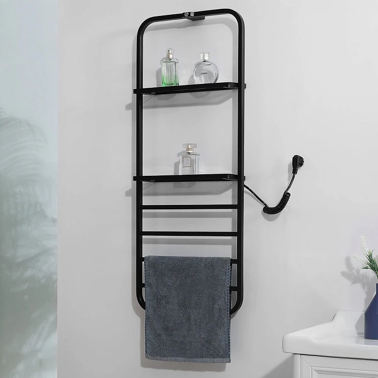 Полотенцесушитель электрический Black & White N-337 B 40x101см 337BN черный матовый