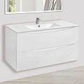 Тумба с раковиной Vincea Mia 100 белая глянцевая