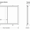 Экран Aquanet Kupe 80см 273295 белый