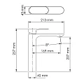 Смеситель для раковины Wasserkraft Dinkel 5803H хром