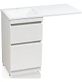 Тумба с раковиной Style Line Даллас 115 напольная, левая, белый глянец