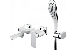 Смеситель для ванны с душем Gappo G3248 белый / хром