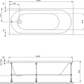 Акриловая ванна AM.PM X-Joy 180х80 W94A-180-080W-A белая глянцевая
