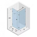 Душевой уголок Riho SZ Scandic NXT X204 80х80см R G001078121 профиль черный, стекло прозрачное