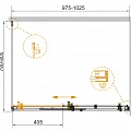 Душевой уголок Cezares Stylus-Soft 100x80см STYLUS-SOFT-AH-1-100/80-C-Cr хром, стекло прозрачное