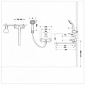 Смеситель для ванны с душем Bravat FIT F6135188CP-LB-RUS хром