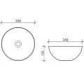 Раковина накладная Ceramica Nova Element CN6004 черная матовая