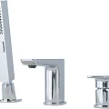 Смеситель на борт ванны Allen Brau Infinity 5.21008-00 с внутренней частью, хром