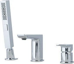 Смеситель на борт ванны Allen Brau Infinity 5.21008-00 с внутренней частью, хром