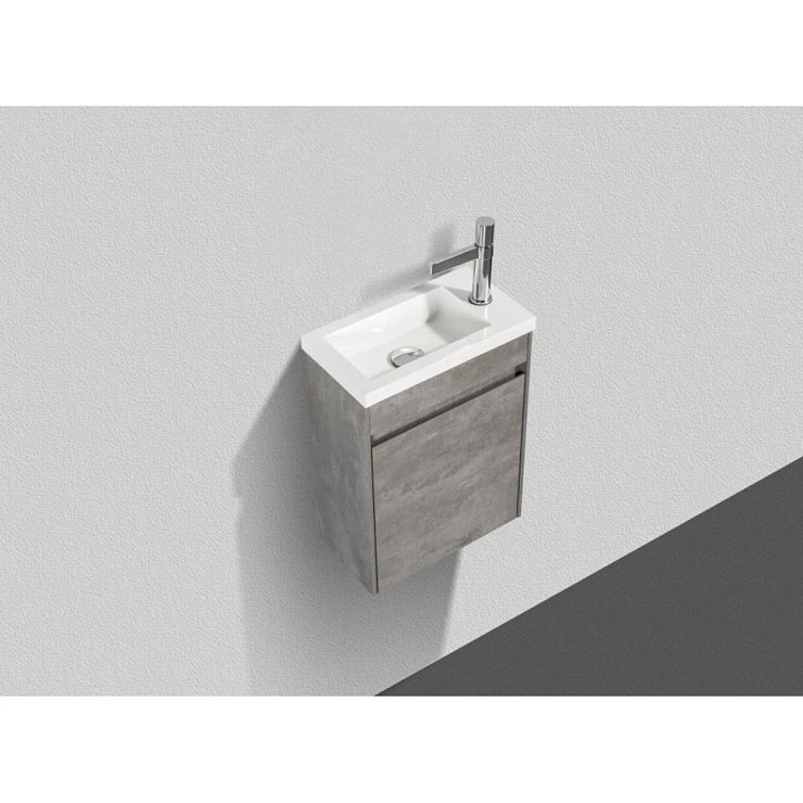 Тумба с раковиной BelBagno Pietra Mini 40 L цемент матовый