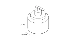 Дозатор Fixsen Rich FX-251-1 бежевый / золото