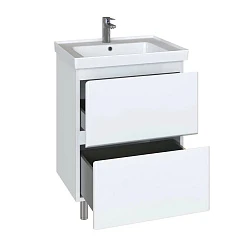 Тумба с раковиной SanStar Arista 70 255.1-1.5.1.К белая глянцевая