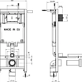 Комплект Jacob Delafon Patio E29025-NF-M16 кнопка белая