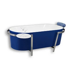 Акриловая ванна Orans 175x86 BT-NL602 синяя глянцевая