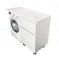 Тумба с раковиной Эстет Dallas Luxe 1400х482 R ФР-00002907 белая глянец