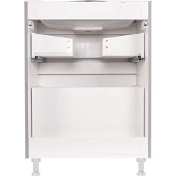 Тумба под раковину Style Line Бергамо мини 60 СС-00002309 антискрейч серый матовый