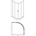 Душевой уголок Bravat Drop 100x100см BS100.1200A профиль хром, стекло прозрачное