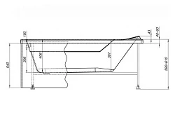 Экран Aquanet West /Nord /Light/Corsica/Medea 150см 243512 белый