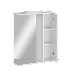 Зеркальный шкаф подвесной SanStar Аура 70 для ванной комнаты белый