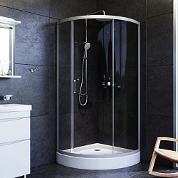 Душевой уголок AM.PM Like 90x90см W83G-315-090CG64 профиль матовый хром, стекло тонированное