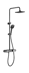Душевая стойка ARROW AG3323SHMB с термостатом, черный матовый