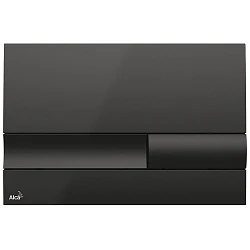 Кнопка смыва AlcaPlast M1738 черная глянцевая