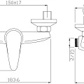 Смеситель Aquanet Practic AF100-30С для душа