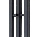 Полотенцесушитель электрический Маргроид Inaro 3 120х6x12 профильный, 2 ряда крючков, черный матовый