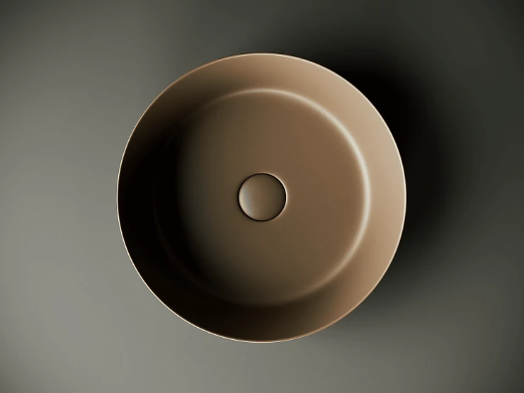 Раковина накладная Ceramica Nova Element CN6022MDB коричневый матовый