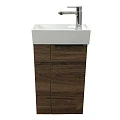 Тумба с раковиной Comforty Асти 40 00-00000834CF дуб темно-коричневый