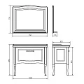 Зеркало Comforty Павия 100 00004147986CF белый глянец