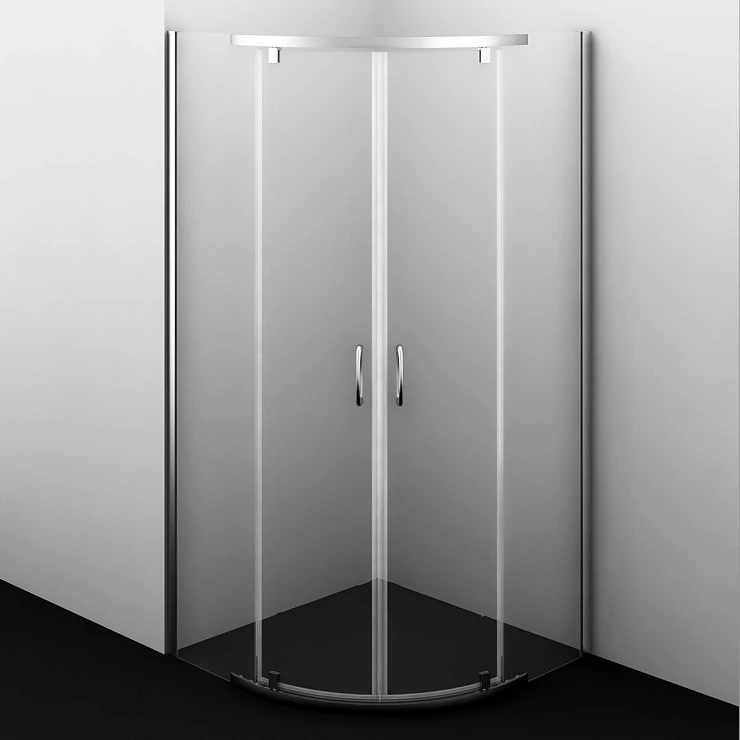 Душевой уголок Wasserkraft Leine 90x90см 35P01 профиль белый, стекло прозрачное