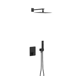 Душевой комплект Excellent Krotos Black AREX.SET.8046BL с внутренней частью, черный