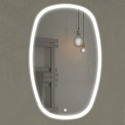 Зеркало Comforty Космея 50 с подсветкой, сенсор на зеркале