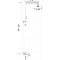 Душевая стойка Gappo Tomahawk G2402 хром