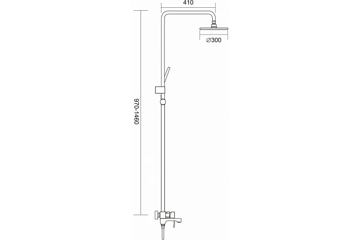 Душевая стойка Gappo Tomahawk G2402 хром