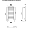 Богема-13 100х30 Электрический полотенцесушитель ED33-103