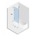 Шторка на ванну Riho VZ Scandic NXT X108 95x150см R G001142121 профиль черный, стекло прозрачное