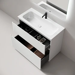 Тумба под раковину Sancos Folk Floor 100 FL100FW напольная, Bianco