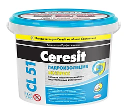 Мастика гидроизоляционная Ceresit CL 51 15кг (без запаха)