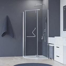 Душевой уголок RGW Hotel HO-081 90x90см 350608199-11 профиль хром, стекло прозрачное