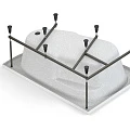 Акриловая ванна Cersanit Joanna R 140x90 правосторонняя, с ножками, белая глянцевая