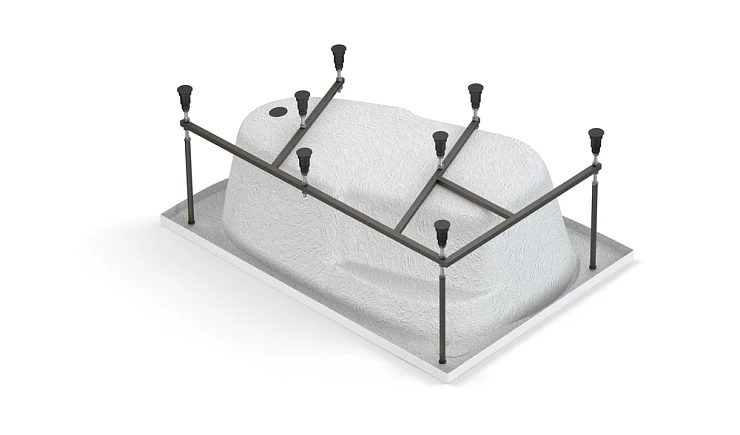 Акриловая ванна Cersanit Joanna R 140x90 правосторонняя, с ножками, белая глянцевая