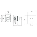 Смеситель для душа Aquatek Оберон AQ1266CR с внутренней частью, хром