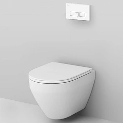 Инсталляция с унитазом и клавишей AM.PM Spirit 2.0 IS47001.701700 белый, синий